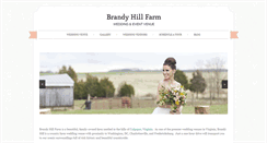Desktop Screenshot of brandyhillfarm.com